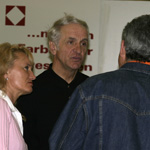 Herr Grafm�ller im Gespr�ch mit Besuchern