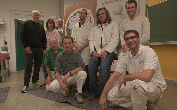 Gruppenfoto vom Graumalerei Grundkurs 2009