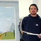 Teilhnehmer vor dem fertigen Werk